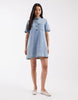 JJXX denim mini dress in light blue