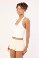 Perfect Stranger Noah Frill Micro Shorts Butter