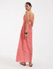 Vero Moda halter maxi dress in red floral gingham print