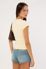 Luck & Trouble Mum's Favourite Baby Tee Yellow