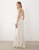 shirred maxi dress