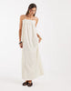 ONLY sleeveless maxi dress in white stripe