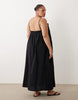 Esmée Curve midaxi beach dress in black