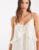 Vero Moda frill trim cami mini dress in cream