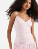 Hollister v-neck strappy mini dress in baby pink