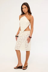 Jgr & Stn Gracie Midi Skirt Cream