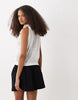 Vero Moda sleeveless ruched detail jersey maxi dress in white