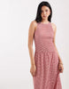 ONLY Tall sleeveless midaxi smock dress in red gingham