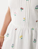 Esmée Curve mini beach dress in white delicate floral