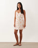 VILA Petite woven cami mini dress in white floral print