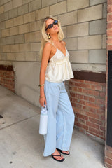 Perfect Stranger Amie Frill Cami Top Off White