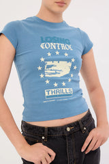 Thrills Losing Control Club Tee Storm Blue
