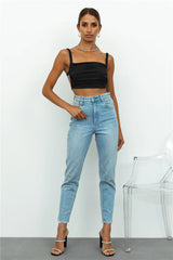 Adoring Life Crop Black