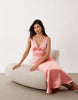 Vero Moda sleeveless satin maxi dress in coral pink