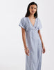 Brave Soul midi tea dress in blue floral ditsy print