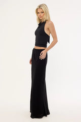 Perfect Stranger Lula Chiffon Maxi Skirt Black