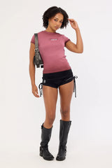 Neovision Silent Verse Baby Tee Burgundy