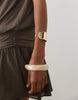 Mango cowl neck mini dress with flippy skirt in brown