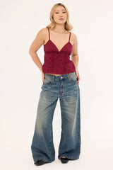 Motel Jepuni Cami Top Burgundy
