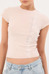 Thrills Suspended In Time Club Tee Mauve Chalk