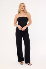 Perfect Stranger Olsen Strapless Top Black