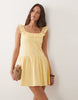 Esmée mini beach dress in yellow