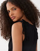 Mango Teen sleeveless mini dress in black