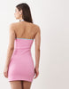 Kulani Kinis knot halter mini dress in bubblegum pink