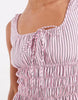 JJXX striped smock mini dress in baby pink