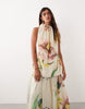 ARRANGE organza maxi dress in botanical floral print