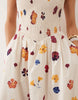 Abercrombie & Fitch dipped waist maxi dress in floral placement