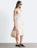 & Other Stories crochet knit midi dress in white