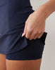 4505 active halter neck tennis dress with under shorts in deep navy
