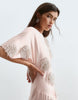 ARRANGE satin maxi dress with embellished spot in peach