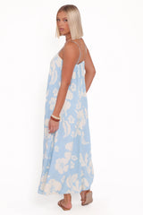 Margherita Maxi Dress - Blue Hibiscus