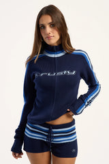 Rusty Daddy GB Knit Mini Short Navy Blue/Blue
