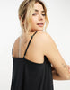 Vero Moda chuck on cami maxi dress in black