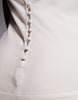 a-line dropped panel waist maxi dress with godets in stone