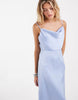 ONLY satin maxi dress in light blue