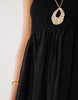 JDY sleeveless midi smock dress in black