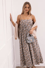 Andy Maxi Dress - Olive Ditsy Floral