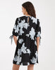 Wednesday's Girl mini smock abstract dress in blue foral