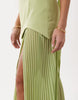 Gina Tricot dropped waist scarf maxi dress in green