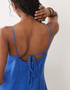 Mango seam detail strappy maxi dress in electric blue