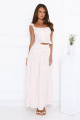Trendsetters Hour Polka Dot Set White