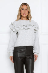 Frosted Radiance Sweater Grey