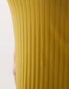 Curve wide rib sleeveless V-neck midi dress in khaki
