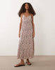 JDY cami maxi dress in red paisley print