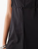 Weekday drape backless mini dress with metal clasp in black
