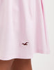Hollister tie bust detail babydoll mini dress in pink